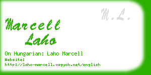 marcell laho business card